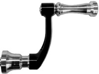 ZPI Zelos Spinning Handle "Pro Arm" 40mm Shimano Round Knob MCHSP40SH-SB/RK #Silver/Black