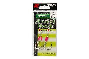 XESTA W Claw Twin Assist Hook [Pink] #2/0 (2pcs)