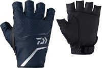 DAIWA DG-2323 Faux Leather Gloves (5fingers cut) Navy XL