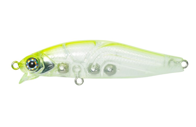 ISSEI Kaitaro Ame Minnow 55SR-SS #004 Chart Back Tail Glow