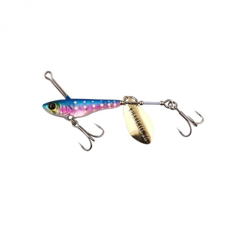 JACKALL BIGBACKER Spin 40 g Blue Pink / Glow Dot