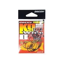 DECOY KG Hook Wide Worm25 [NS Black] #1 (8pcs)
