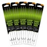 FOX EOS Barbless Carp Ready Rigs Size 4 [Weedy Green] (3pcs)