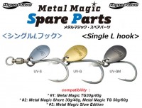 CORMORAN AquaWave Metal Magic Spare Parts Single L-hook Blade-1 #UV-GM