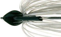 DEPS Flat Back Jig 1/2oz Silicone Skirt #59 Smoke