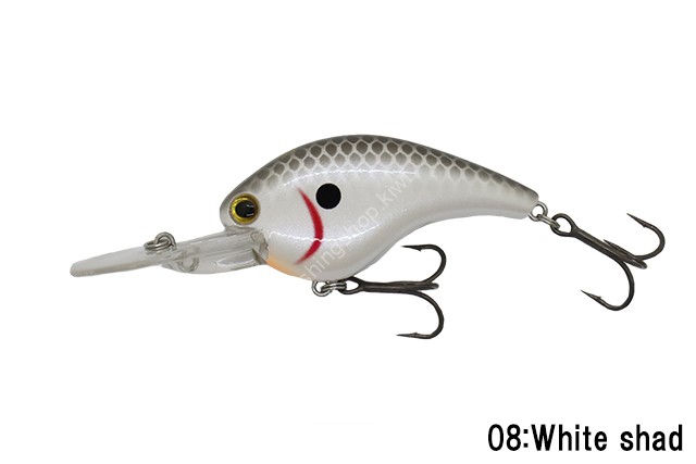 ICHIKAWA FISHING RC Flat Shad 65DD #08 White Shad