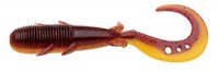 ECOGEAR Kijihata Grub 4" #514 Red Brown Yellow Neon