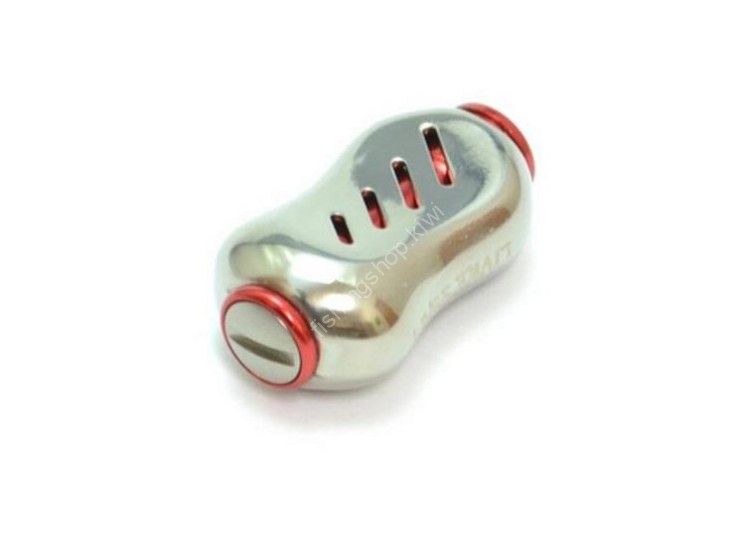 LIVRE 5204 Fino Titanium Handle Knob #Silver/Red (2 pcs)