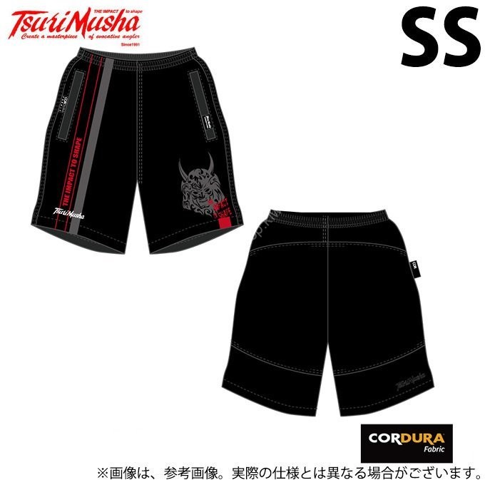 TSURI MUSHA P00700 Cordura Hip Guard Short Pants SS Black