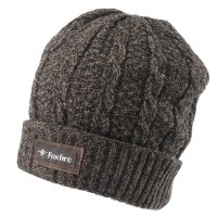 TIEMCO Foxfire Classic Wool Knit Cap (Brown) Free Size