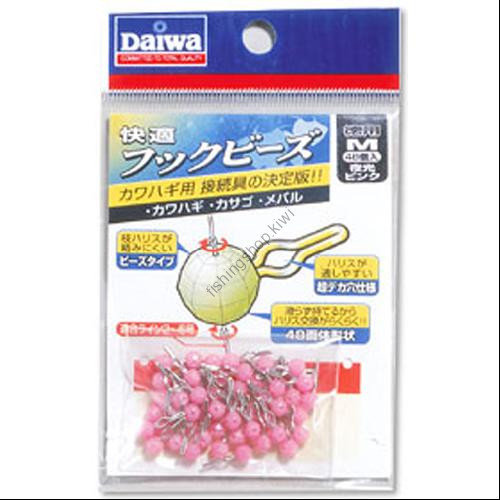 DAIWA Kaiteki Hook Beads M/M Tokuyo [Luminous Pink] M Value Pack (48pcs)