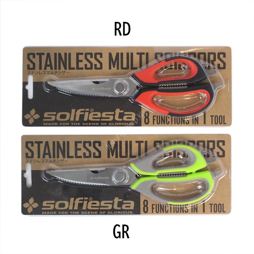 SOLFIESTA Stainless Steel Multi Scissors RD