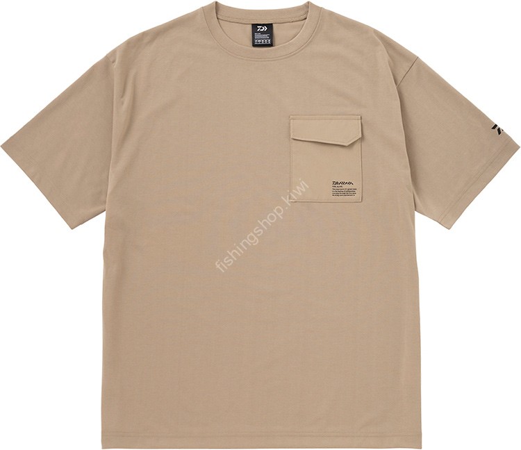 DAIWA DE-6623 Ecology Pocket T-Shirt (Moka Beige) 2XL
