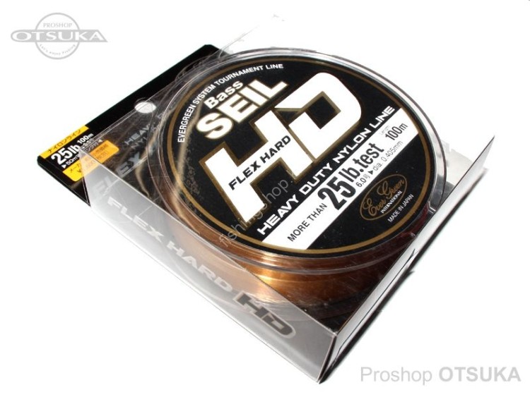 EVERGREEN Bass Seil Flex Hard HD [Camouflage Pastel Brown] 100m #6 (25lb)