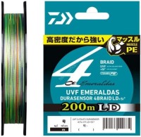 DAIWA UVF Emeraldas Dura Sensor 4Braid LD +SiВІ [10m x 5colors] 200m #0.4 (7.1lb)