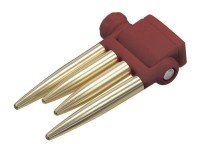 PROX PX8302ICNRG Wakasagi One-touch Smelt Removal Iron Claw (Screw Type) #Dull Red