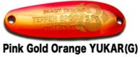 SKAGIT DESIGNS TePPeN Spoon Super Hammered YukaR 5.8g #Pink Gold Orange YukaR (G)