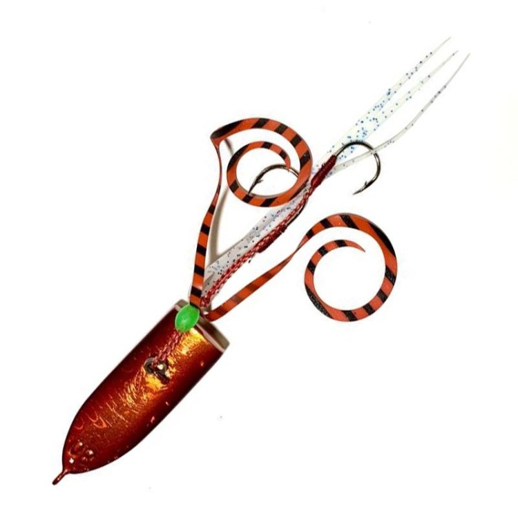 DAMIKI Big Mouse Curly 60g #C12 Orange Holo/Red