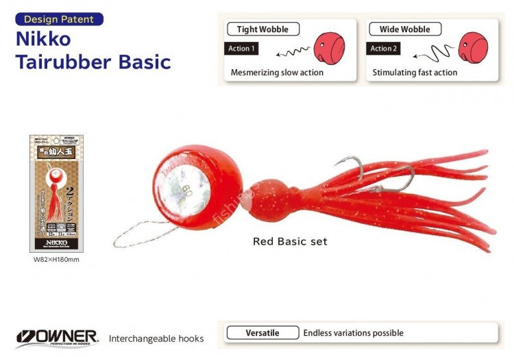 NIKKO 406 Nikko Tairubber Basic/Red Basic set 120g (1set)