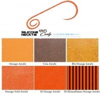 KAIYU Kaijin Silicone Necktie YuruKuru Curly #IS Orange Awabi