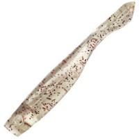 BERKLEY PBSSSS1.5-CLRR Slider Shad 1.5 inches Clear Red Fleck