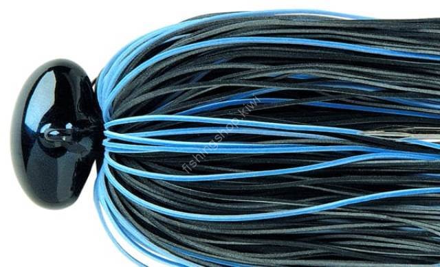 DEPS Hype Football Jig 1/2oz Fine Rubber Skirt #05 Black/Blue