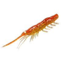 MAGBITE MBW06 Snatch Bite Shrimp 4 inches 09 Orange Gold Shrimp