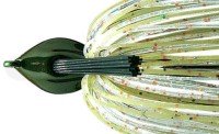 DEPS Flat Back Jig 3/4oz Silicone Skirt #21 Weed Shrimp