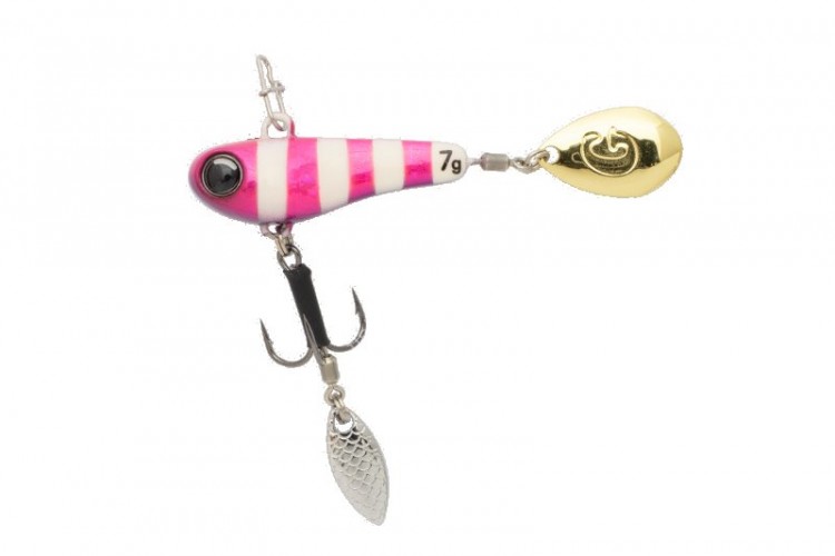 JACKALL GooD MeaL Spin Blade+ 5.0g #Ultra Pink / Glow Stripe