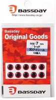 BASSDAY 3D Eye Seal 7 mm Red