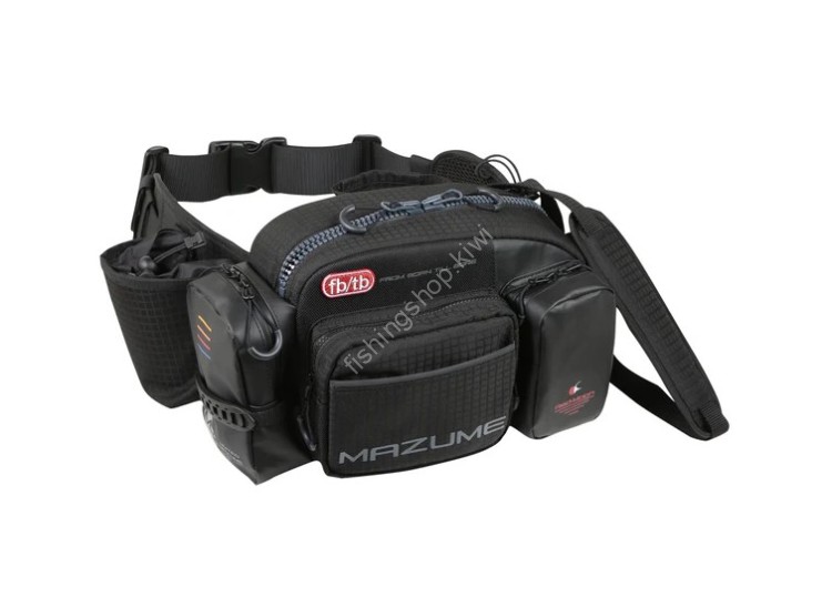 MAZUME Red Moon Waist Bag V #Black