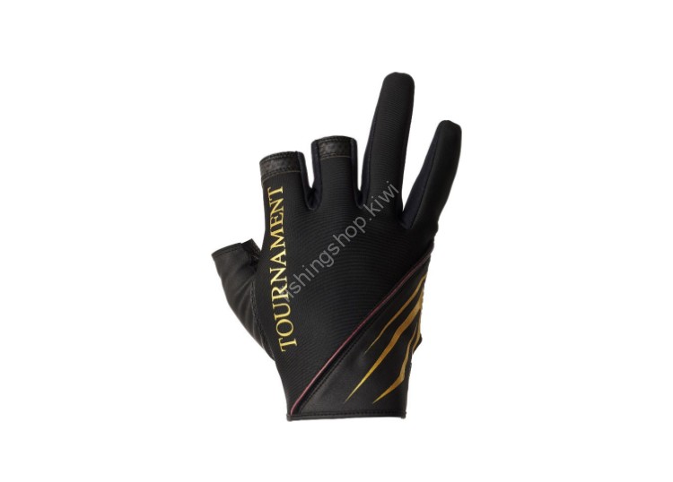 DAIWA DG-1024TW Tournament Cold Protection Gloves 3 Cut M #Black