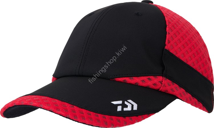 DAIWA DC-6124 Design Mesh Cap (Black Red) Free Size