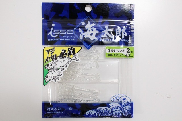 ISSEI UmiTaro Silky Shad 2in # clear silver flake