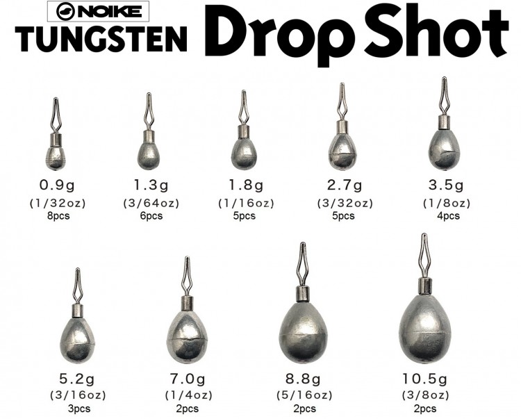 NOIKE Tungsten Drop Shot 1/16oz