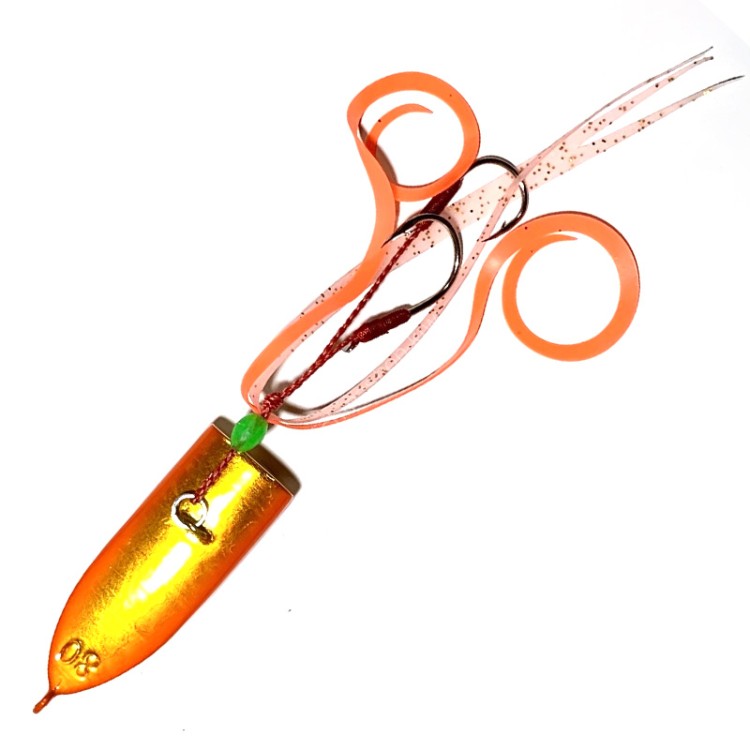 DAMIKI Big Mouse Curly 80g #C04 Gold Holo/Orange