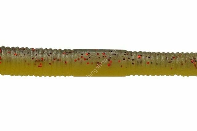 JACKALL Flick Shake 5.8in solid yellow / smoke Red