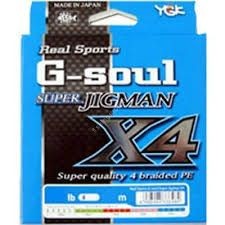 YGK G-Soul Super Jig Man X4 [Multicolor] 600m #1.2 (20lb)