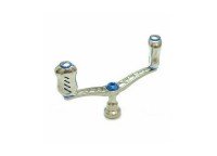 LIVRE 3859 Double Handle Wing 100 Fino Knob for Daiwa #Titanium/Blue
