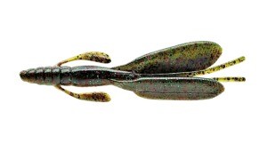 NORIES F-Escape Twin 105mm #133 Green Pumpkin Black Flake / Watermelon Red + Green Flake Back (5pcs)