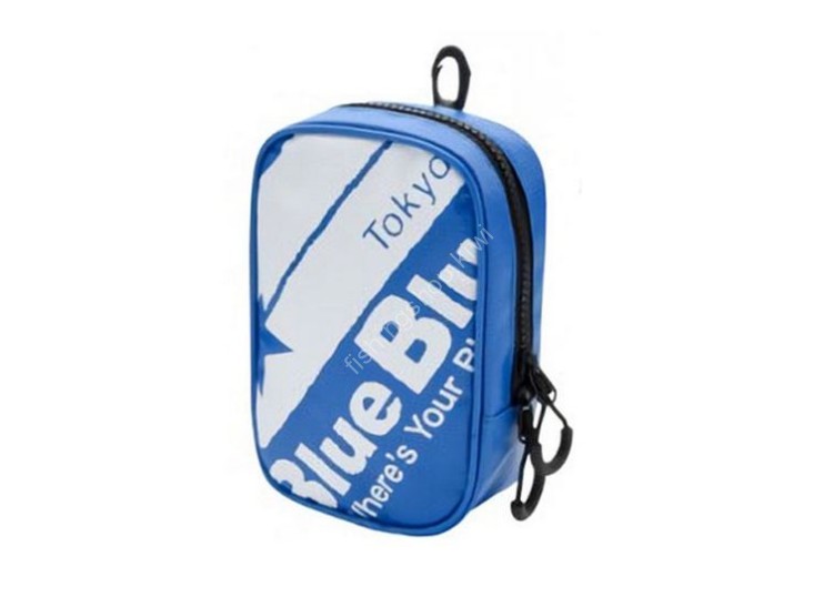 BLUE BLUE Tarpaulin Pouch #Logotype/Blue