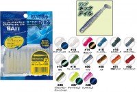 OWNER 82906 Tasty Worm Rock'n Bait RB-2 Ring Kick Tail 2" #38 Pink Keimura
