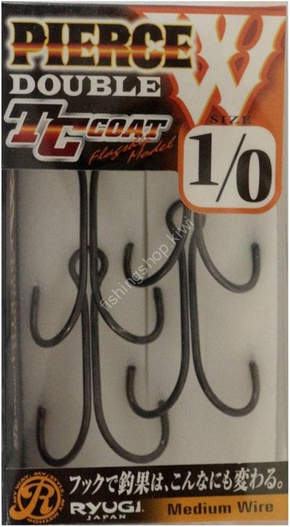 RYUGI Pierce Double TC [TC Black] HPW060 #1/0 (4pcs)