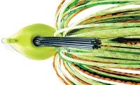 DEPS Flat Back Jig 3/4oz Silicone Skirt #22 Hot Tiger