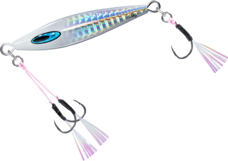 DAIWA Saltiga FK Jig TG SLJ 60g #Parallel Holo Silver Glow Head