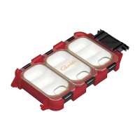 GAMAKATSU GM2484 Quick Case 3 Compartments #Red