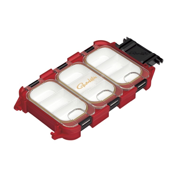GAMAKATSU GM2484 Quick Case 3 Compartments #Red