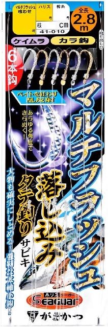 GAMAKATSU 41010 Multi Flash Ochikomi Sabiki Color Hook 10-12 (6pcs)