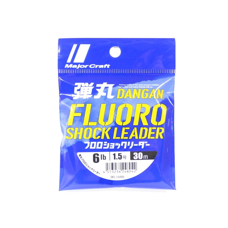 MAJOR CRAFT Dangan Fluoro Shock Leader [Natural] 30m #1.5 (6lb)