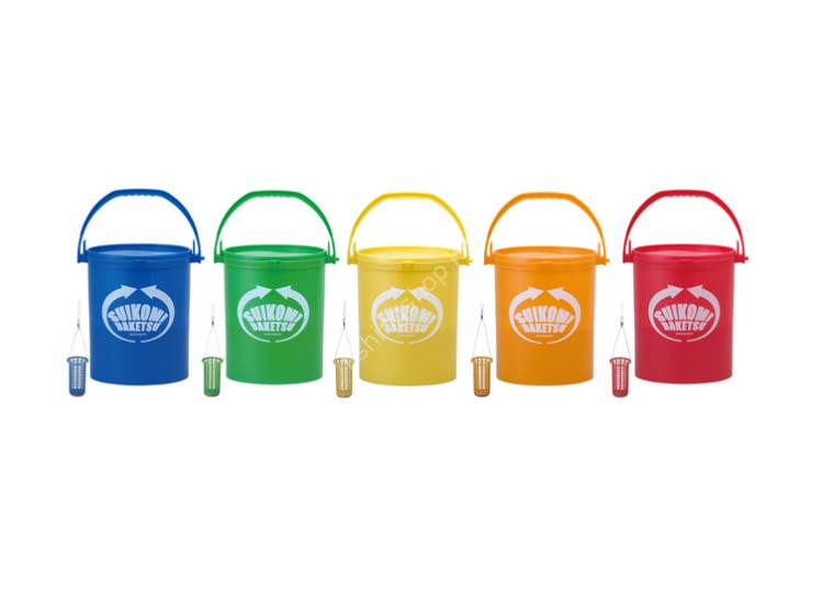 DAIICHISEIKO Suikomi Bucket Colors M #Blue/Green/Yellow/Orange/Red